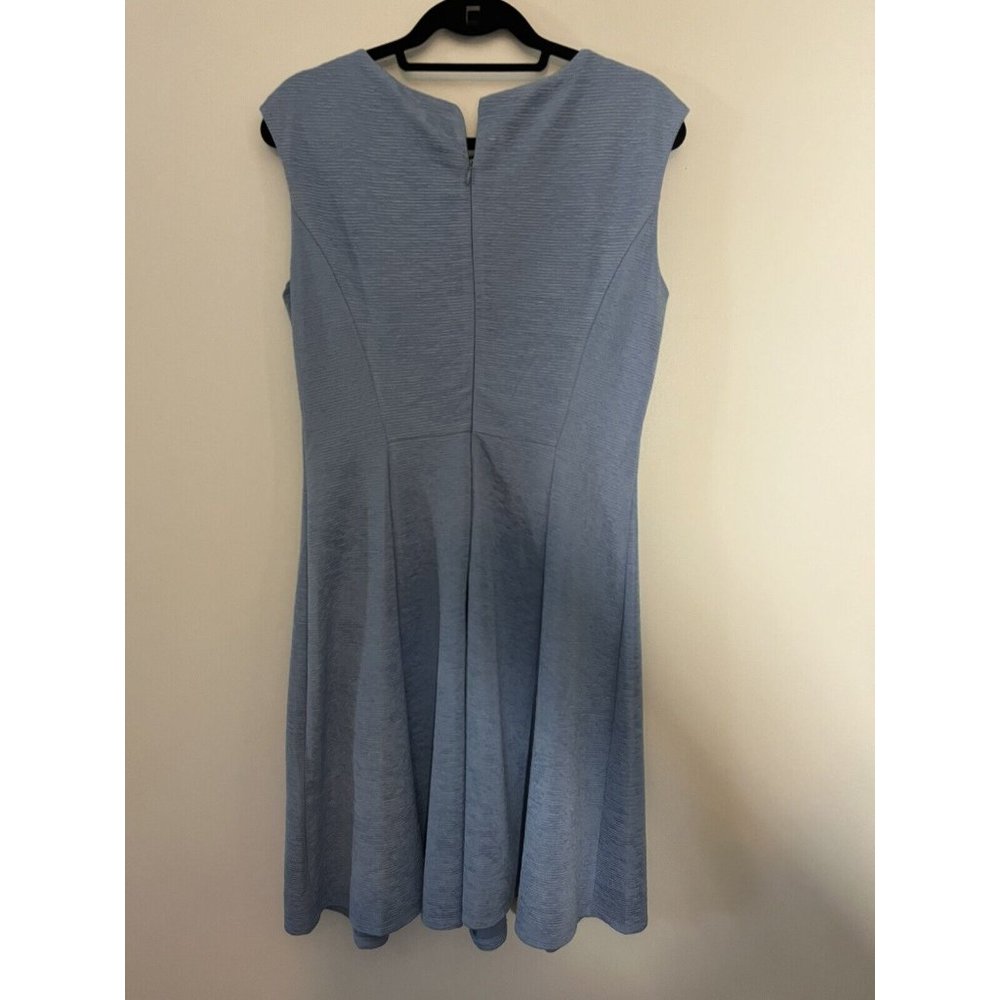 Sandra Darren Dress Size 12 Blue Color For Women Sleeveless A-Line Style - Picture 2 of 3